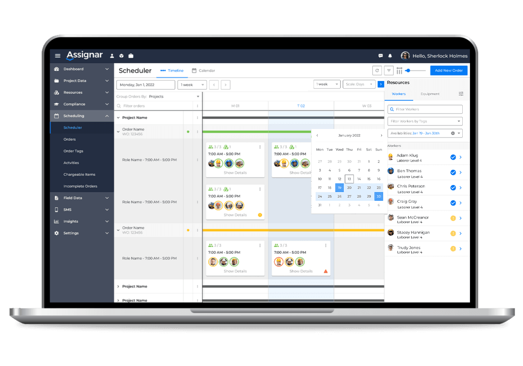 Scaffolding Software - Assignar